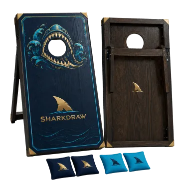 Shark Attack Cornhole Set