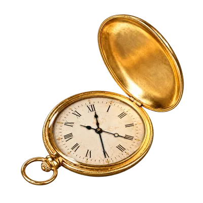 Gold Pocket Watch