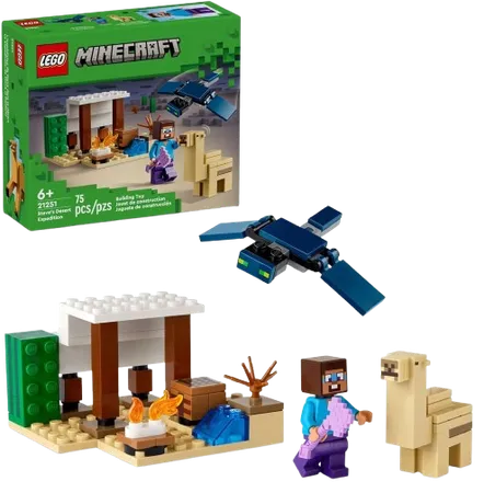 Steve's Desert Expedition Building Toy Minecraft