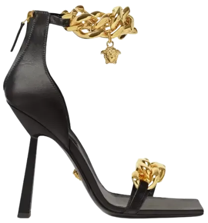Medusa Chain High Heel Sandals
