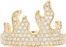 Fire Flame Ring 14K
