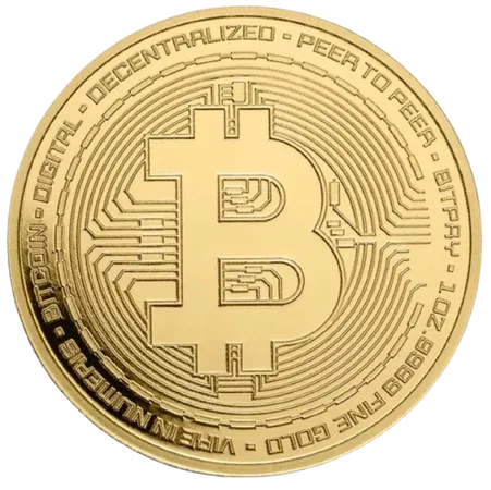 1 oz Gold Round - Bitcoin