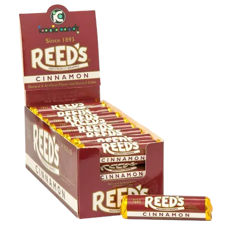Reed’s Cinnamon Candy Rolls | Traditional Cinnamon Hard Candy | Reed’s Classic Spiced Hard Cinnamon Candy Brought To You By Iconic Candy | 24 Count…