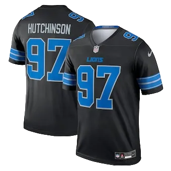 Men's Detroit Lions Aidan Hutchinson Nike Black Legend Jersey