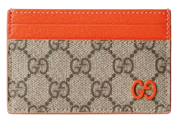 Bi-color GG card case orange