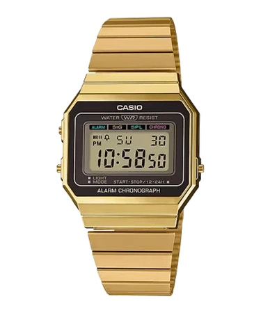 Casio Vintage Youth A700WG‑9A – Gold Quartz Chronograph