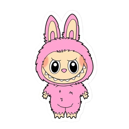 Labubu Sticker Pink