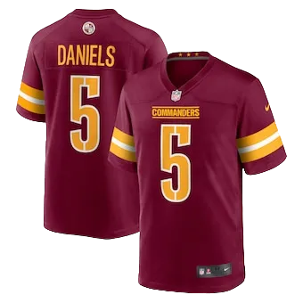 Men's Washington Commanders Jayden Daniels Nike Burgundy 2024 NFL Draft First Round Pick Player Game Jersey