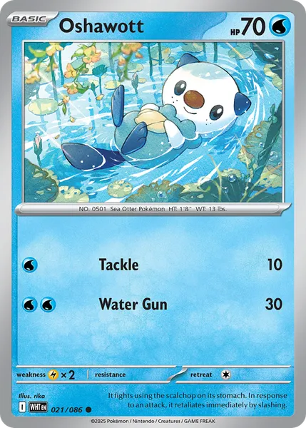 Oshawott 021/086 [Master Ball Reverse Holo]