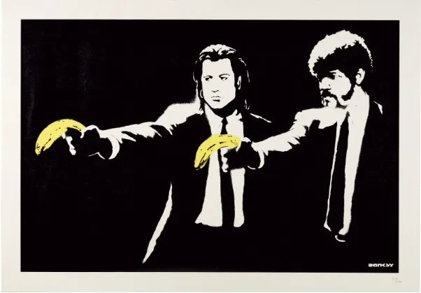 Banksy Pulp Fiction Artwork b. 1974