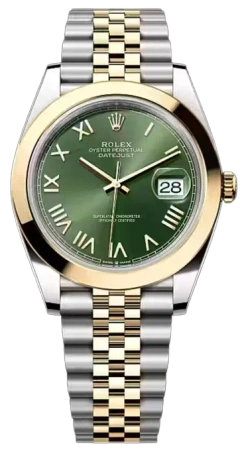 Datejust 41mm Yellow Rolesor Mint Green Dial
