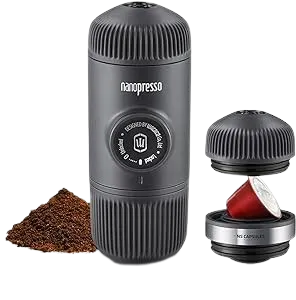 Nanopresso Portable Espresso Maker Bundled with NS Adapter