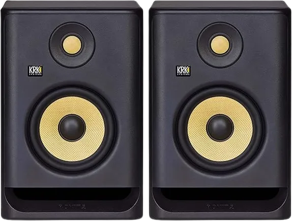 KRK RP5 Rokit 5 G4 Professional Bi-Amp 5" Powered Studio Monitor Pair, Black