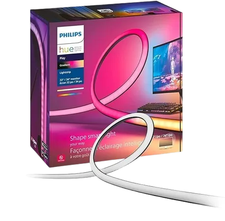 Hue White & Color Ambiance Play Gradient, PC Lightstrip for 32/34 Inch