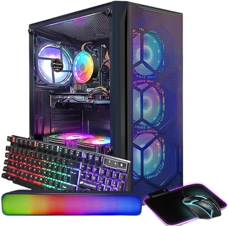 STGAubron Gaming PC Desktop Computer I7/RX580