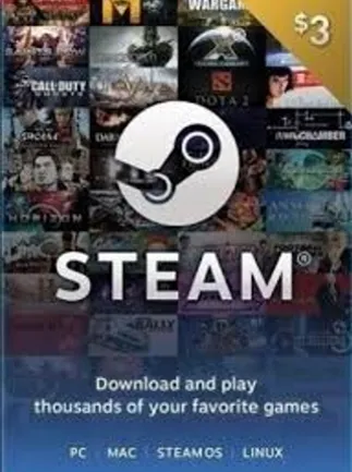 Steam Gift Card 3 USD - Steam Key