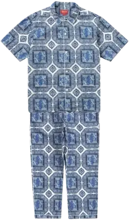 Regency Pajama Set Blue