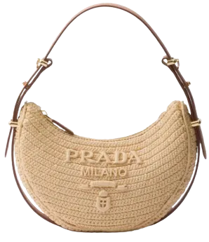 Prada Arqué crochet shoulder bag