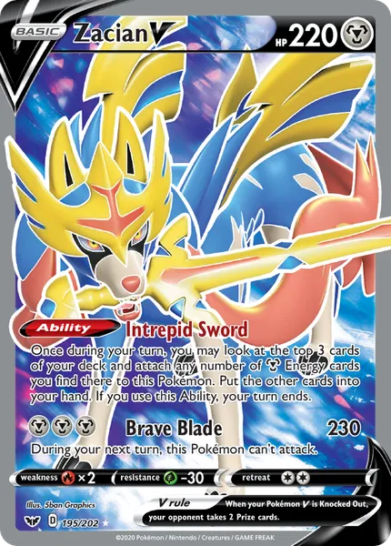 Zacian V 195/202 [Holo Ultra]