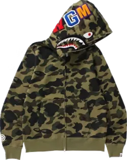 1st Camo Shark Full Zip Hoodie