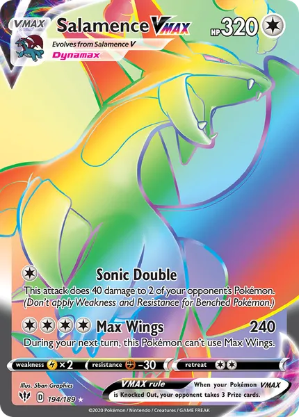 Salamence VMAX 194/189 [Holo Rainbow]