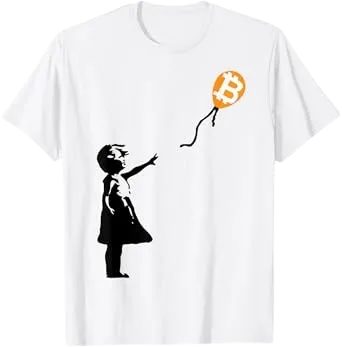Girl with BTC Balloon T-Shirt