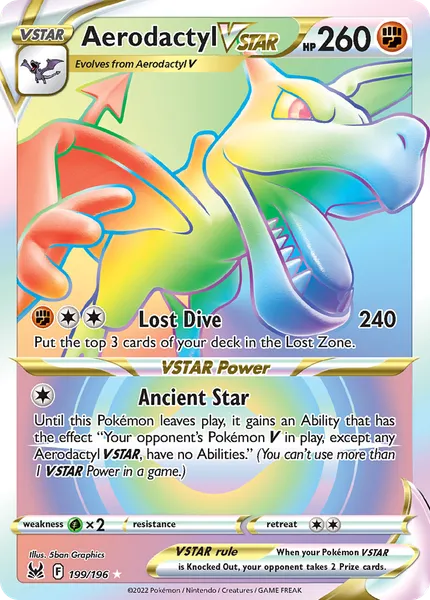 Aerodactyl VSTAR 199/196 [Holo Rainbow]