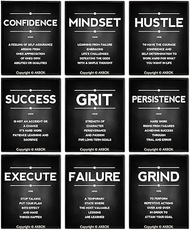 9 Inspirational Phrases Poster