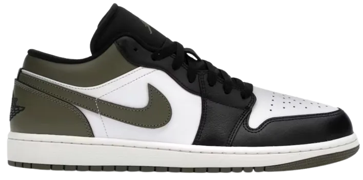 Jordan 1 Low Black Toe Olive