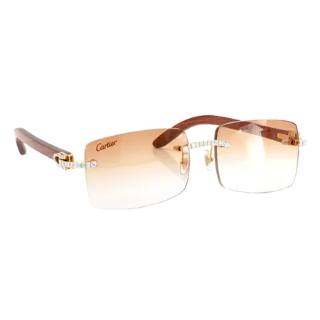 Cartier Glasses Iced Out Diamonds