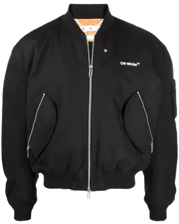 Diag-Stripe Bomber Jacket