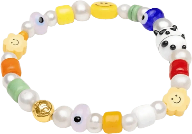 Panda Freshwater Pearl Bracelet