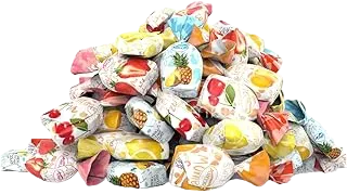 Arcor Fruit Filled Bon Bon Hard Candy by Cambie | Hard Fruit Candy with Soft & Chewy Interior | Individually Wrapped Bon Bons in Strawberry, Cherry, Pineapple, Orange & Lemon (2 lb)
