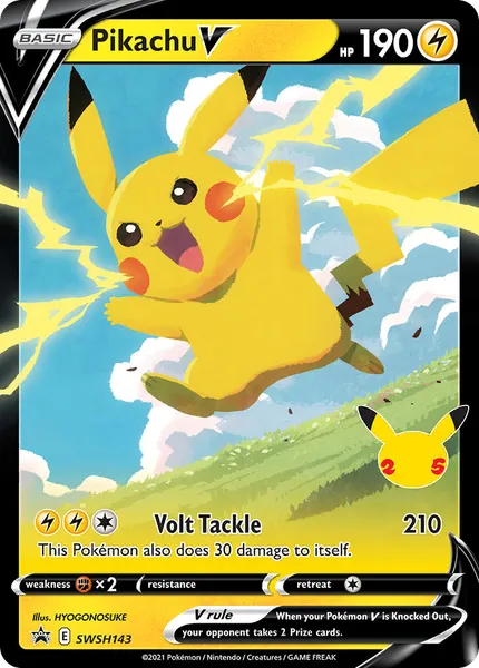 Pikachu V SWSH143 [Holo]
