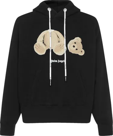 Palm Angels Bear Hoodie 'Black/Brown'