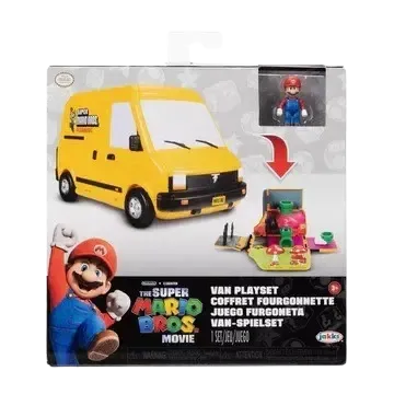 Official The Super Mario Bros. Movie Van Playset with Mario Mini Figure