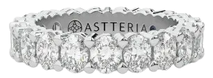 Celestial™ Oval Shape Eternity Ring White Gold