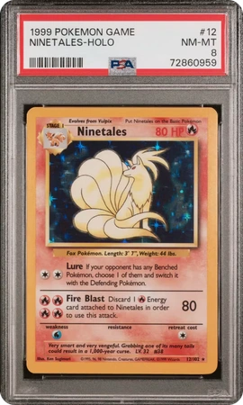 PSA 8 Ninetales-Holo Base Set (English)