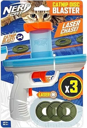Cat 7.88in Catnip Blaster with 3 Catnip Disc 3-Pack