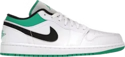 Jordan 1 Low White Lucky Green Black