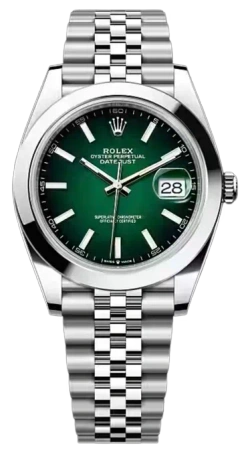Datejust 41mm Steel Green Ombré Dial