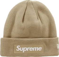 New Era Box Logo Beanie (FW23) Dark Sand
