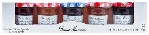Preserves Sampler Variety Pack (Apricot, Cherry, Orange, Red Currant, Strawberry)