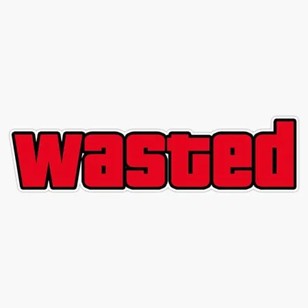 GTA Wasted Sticker Sticker Vinyl Bumper Sticker Decal Waterproof 5"