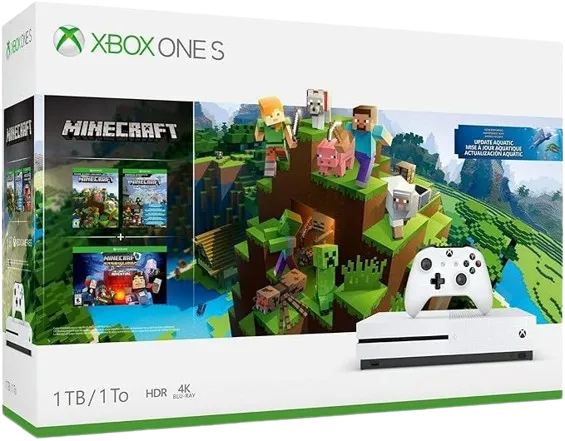 Xbox One S 1TB Console Minecraft Bundle