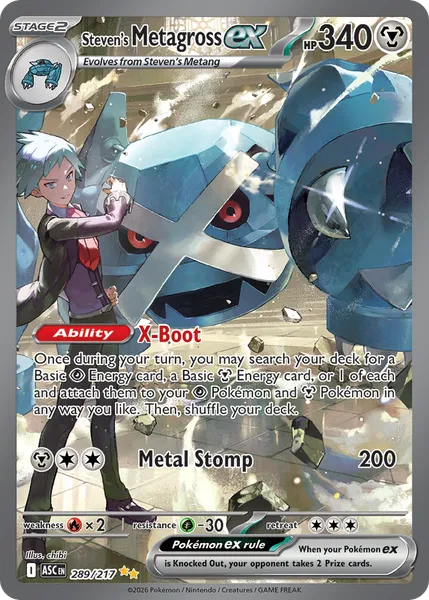 Steven's Metagross ex 289/217 [Holo SIR]