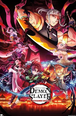 Demon Slayer - Key Visual 1 Wall Poster, 22.37" x 34.00", Premium Unframed