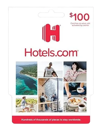 $100 Hotels.com Gift Card
