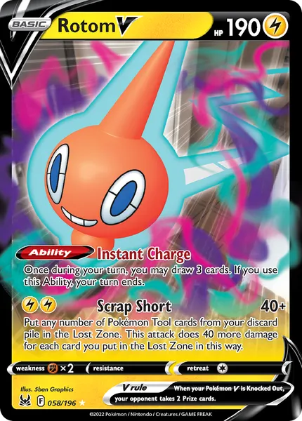 Rotom V 058/196 [Holo]