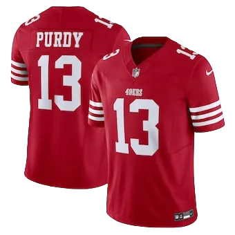 Men's San Francisco 49ers Brock Purdy Nike Scarlet Vapor F.U.S.E. Limited Jersey